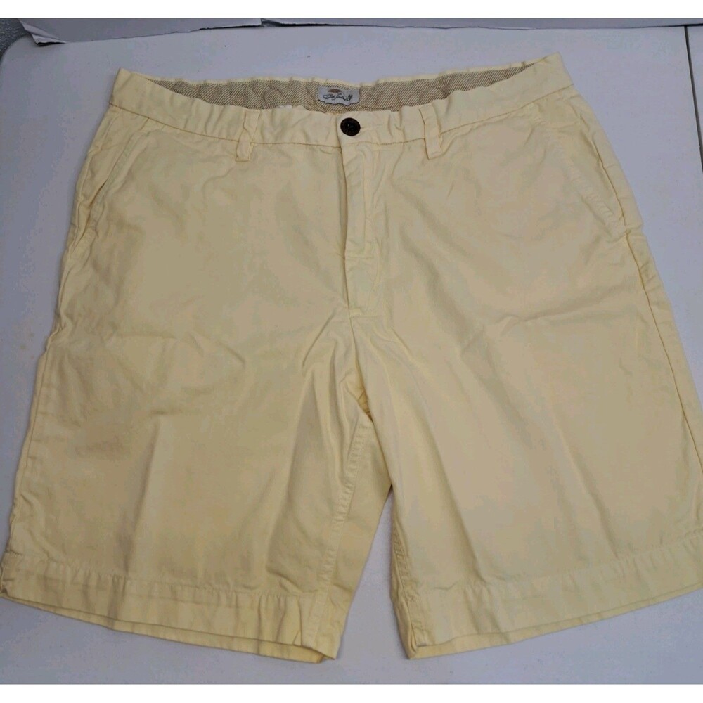 Bob Timberlake Chino 100% Cotton Shorts Men's Size 40 Yellow